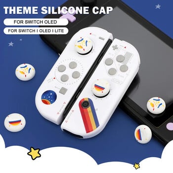 4PCS NEW STAR Silicone Thumb Stick Grip Cap за Nintend Switch OLED/Lite/Switch Joycons Аналогов защитен капак Dropshippin