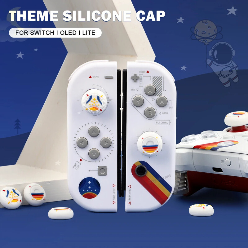 4 KS NOVÝCH silikónových krytov na palec STAR pre Nintendo Switch OLED/Lite/Switch Joy-Con analógové konzoly, ochranný kryt, dropshipping