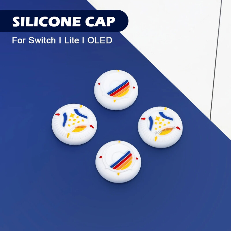 4 KS NOVÝCH silikónových krytov na palec STAR pre Nintendo Switch OLED/Lite/Switch Joy-Con analógové konzoly, ochranný kryt, dropshipping