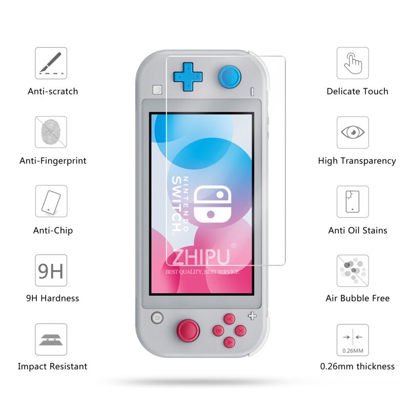 Πακέτο εξαρτημάτων Switch Lite - Soft Glitter TPU Protective Case & Screen Protector για τσάντα μεταφοράς NS Switch Lite