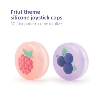 GeekShare Cute Fruit Thumb Grip Caps Συμβατά με Nintendo Switch/Switch OLED/Lite