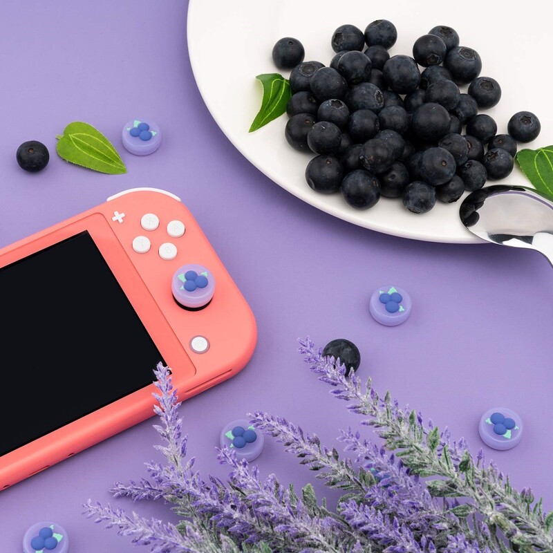 Krytky na palec GeekShare s roztomilými ovocnými motívmi kompatibilné s Nintendo Switch/Switch OLED/Lite
