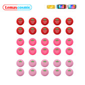 10 vnt silikoninio nykščio dėklo vairasvirtės dangtelis Braškių nykščio lazdelės rankenos dangteliai, skirti Nintendo Switch OLED Lite Joycon Joy-Con NS