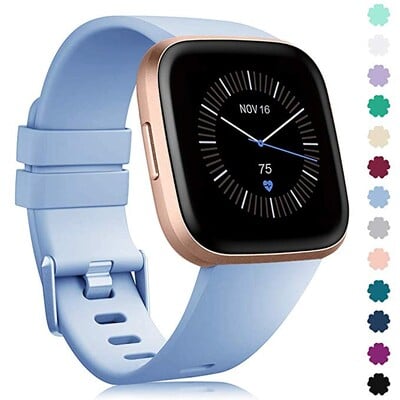 Curea de schimb pentru Fitbit Versa/Versa 2 originală din silicon moale, rezistentă la apă, accesorii pentru încheietura mâinii, curea ceas pentru Fitbit Versa 2