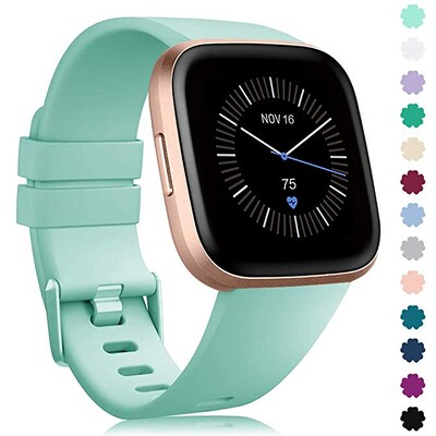 Curea de schimb pentru Fitbit Versa/Versa 2 originală din silicon moale, rezistentă la apă, accesorii pentru încheietura mâinii, curea ceas pentru Fitbit Versa 2
