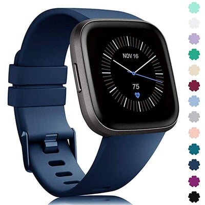 Curea de schimb pentru Fitbit Versa/Versa 2 originală din silicon moale, rezistentă la apă, accesorii pentru încheietura mâinii, curea ceas pentru Fitbit Versa 2