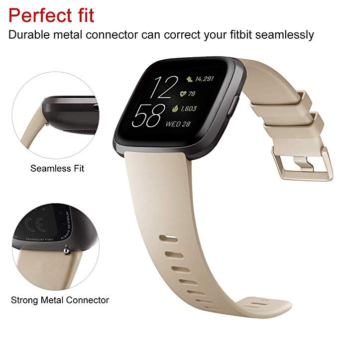 Curea de schimb pentru Fitbit Versa/Versa 2 originală din silicon moale, rezistentă la apă, accesorii pentru încheietura mâinii, curea ceas pentru Fitbit Versa 2