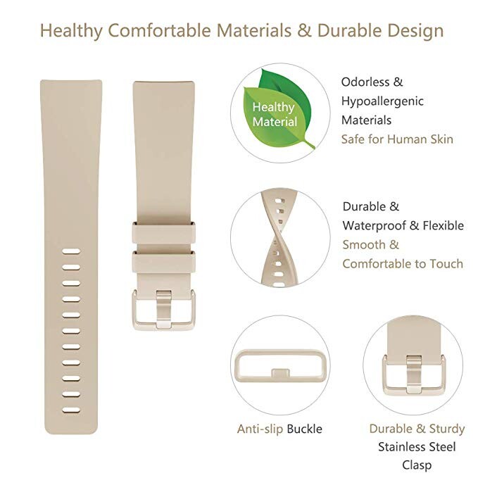 Curea de schimb pentru Fitbit Versa/Versa 2 originală din silicon moale, rezistentă la apă, accesorii pentru încheietura mâinii, curea ceas pentru Fitbit Versa 2