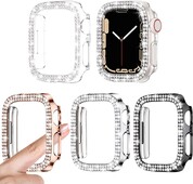 Диамантен защитен калъф за Apple Watch Series 8 7 41MM 45MM Протектор за капак за iWatch 6 SE 5 4 38MM 42MM 40mm 44mm Аксесоари