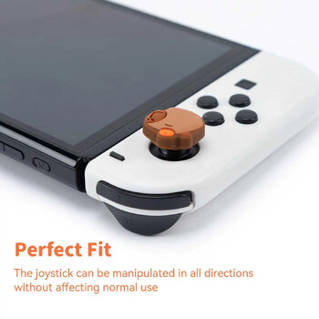 GeekShare 4PCS Adorable Water Pig Thumb Grips Συμβατά με Nintendo Switch/OLED/Lite Caps Joystick