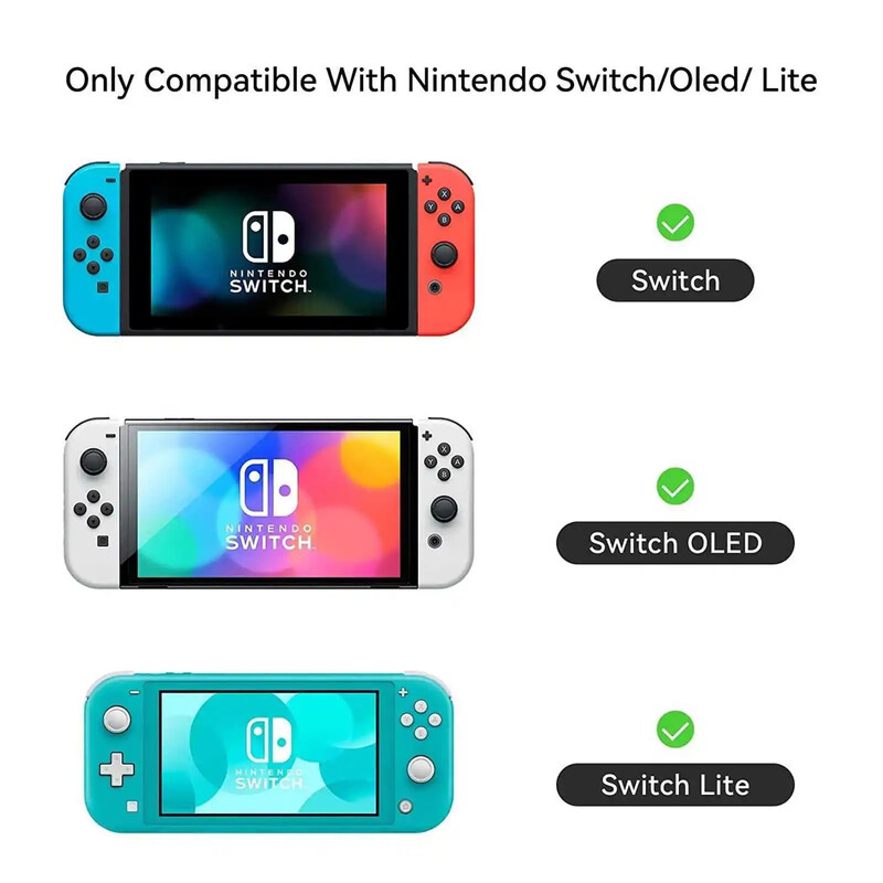 GeekShare 4 bucăți mânere adorabile de porc de apă compatibile cu capace de joystick Nintendo Switch/OLED/Lite
