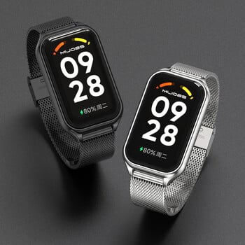 Mi Band 8 Active Strap Bracelet за Xiaomi Smart Band 8 Active Метална лента за часовник от неръждаема стомана Miband 8 Correa Mi Band 8 Active