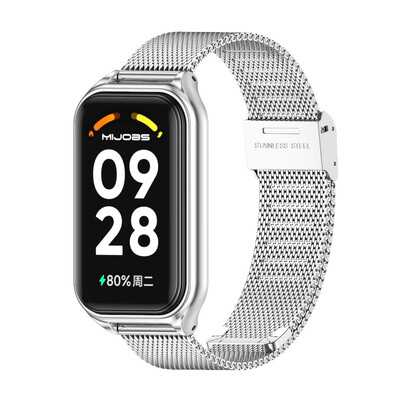 Βραχιόλι Mi Band 8 Active Strap για Xiaomi Smart Band 8 Active Stainless Steel Metal bandband Miband 8 Correa Mi Band 8 Active