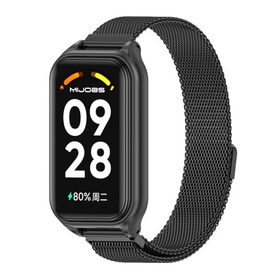 Βραχιόλι Mi Band 8 Active Strap για Xiaomi Smart Band 8 Active Stainless Steel Metal bandband Miband 8 Correa Mi Band 8 Active