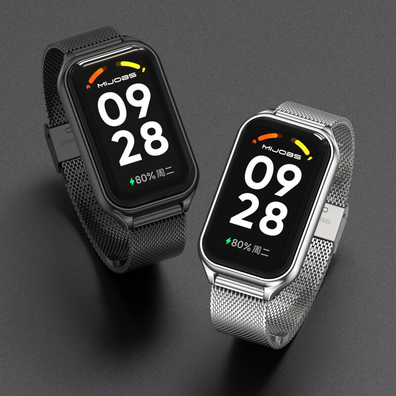 Βραχιόλι Mi Band 8 Active Strap για Xiaomi Smart Band 8 Active Stainless Steel Metal bandband Miband 8 Correa Mi Band 8 Active