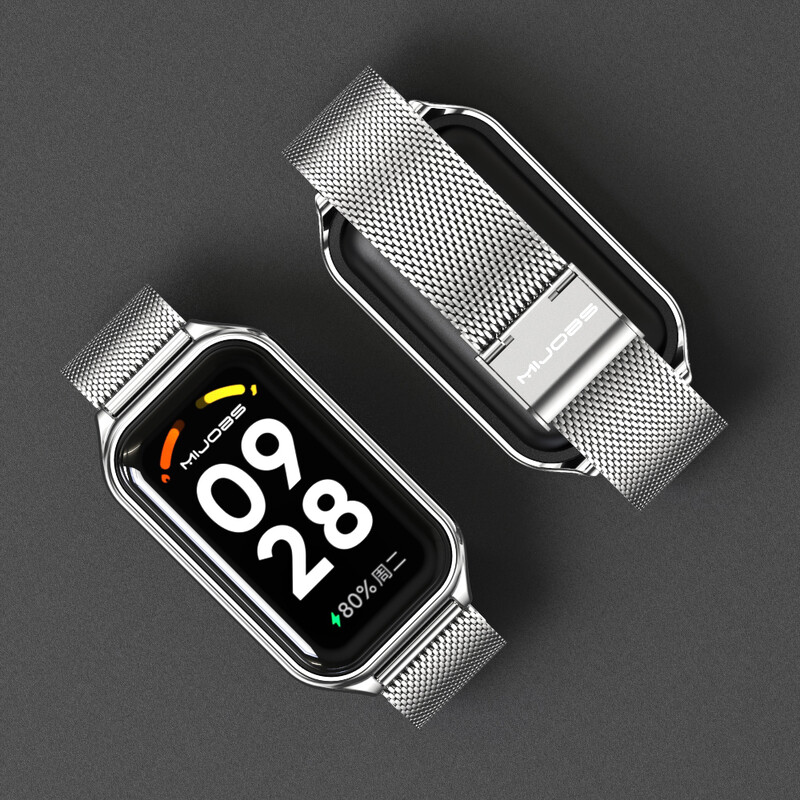 Βραχιόλι Mi Band 8 Active Strap για Xiaomi Smart Band 8 Active Stainless Steel Metal bandband Miband 8 Correa Mi Band 8 Active