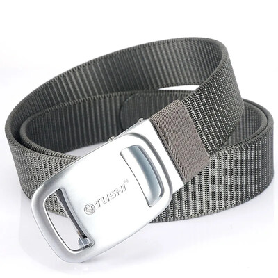Új férfi és női öv, ifjúsági automatikus csat, üzleti alkalmi öv, erős öv, vastagított nylon öv
