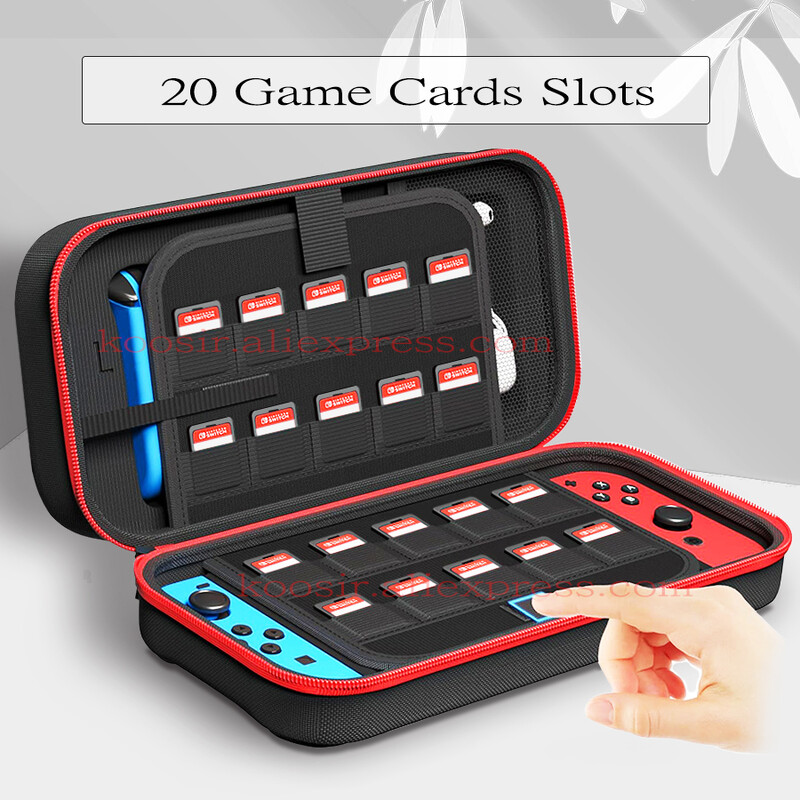 Didelis nešiojimo krepšys, skirtas Nintendo Switch OLED konsolei ir priedams Aukštos kokybės apsauginis dėklas Nailonas nuo įbrėžimų kelioninis maišelis