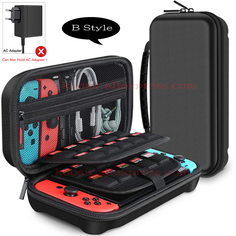 Didelis nešiojimo krepšys, skirtas Nintendo Switch OLED konsolei ir priedams Aukštos kokybės apsauginis dėklas Nailonas nuo įbrėžimų kelioninis maišelis