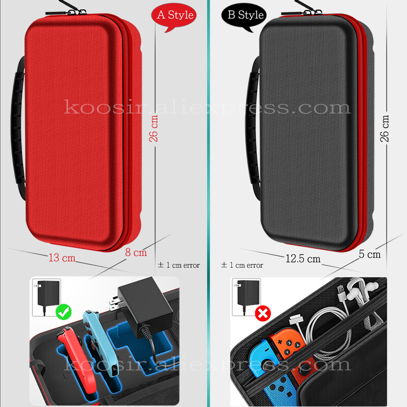 Didelis nešiojimo krepšys, skirtas Nintendo Switch OLED konsolei ir priedams Aukštos kokybės apsauginis dėklas Nailonas nuo įbrėžimų kelioninis maišelis