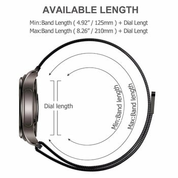 Μεταλλικό λουράκι για Huawei Watch GT3 46MM 42mm GT 4 41mm Band with Case TPU Screen Protector Βραχιόλι Huawei GT3 Magnetic Loop