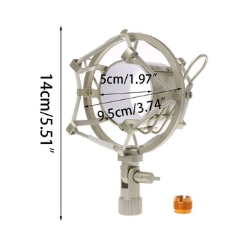 Универсална 50 mm микрофонна стойка за кондензаторен микрофон с диаметър 48 mm-54 mm