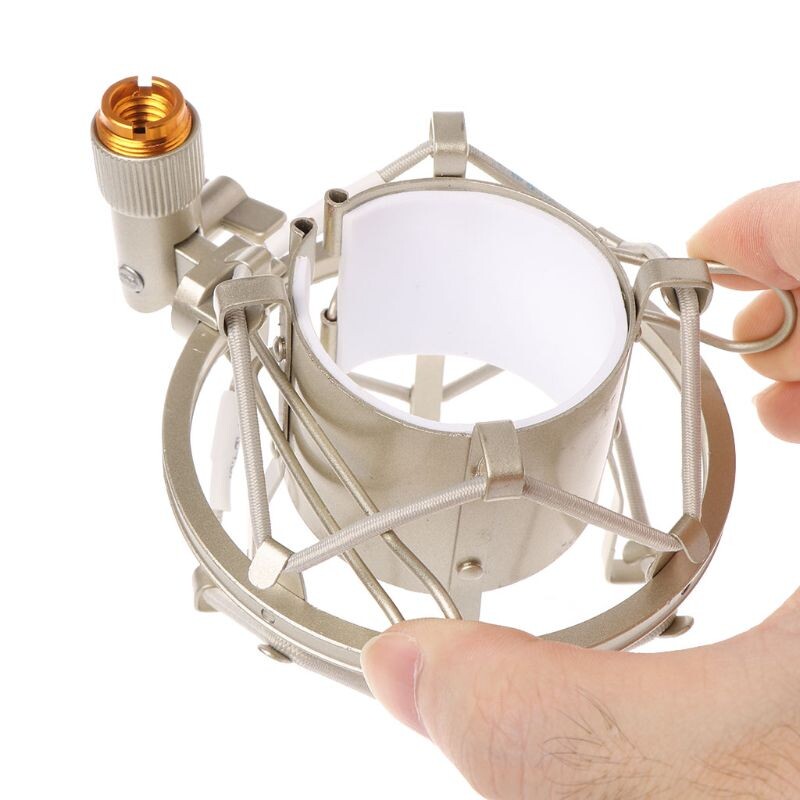Univerzálny 50mm držiak mikrofónu s odpružením pre kondenzátorový mikrofón s priemerom 48mm-54mm