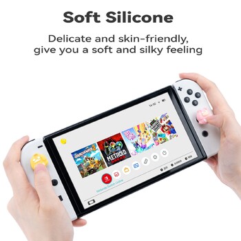 Yocore Silicone Thumb Grip Caps Συμβατά με Nintendo Switch/OLED/Lite, Cute Duck, 4Pcs