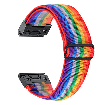 Essidi 20mm nový elastický pletený remienok pre Garmin Fenix 7s 6s Pro 5s Plus športový nylonový náramok na hodinky Garmin Fenix