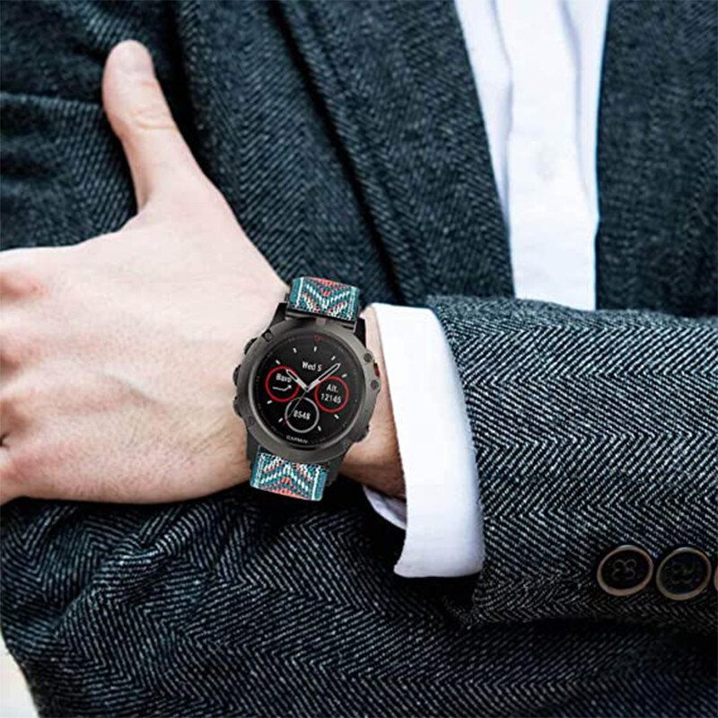 Essidi 20mm nový elastický pletený remienok pre Garmin Fenix 7s 6s Pro 5s Plus športový nylonový náramok na hodinky Garmin Fenix