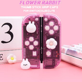 4 db Loverly szilikon hüvelykujj bot markolat sapka Joystick fedél NS Switch/OLED/Lite Joycons vezérlő hüvelykujj védő tok