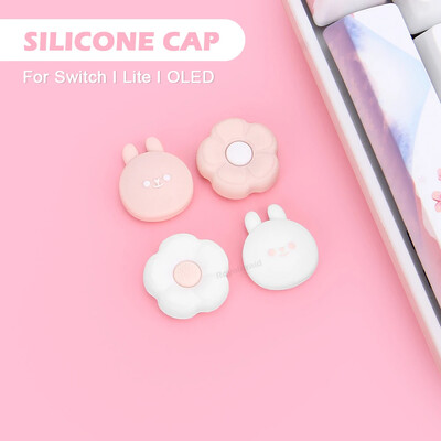 4 db Loverly szilikon hüvelykujj bot markolat sapka Joystick fedél NS Switch/OLED/Lite Joycons vezérlő hüvelykujj védő tok