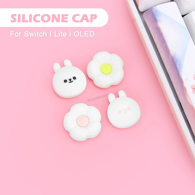 4 db Loverly szilikon hüvelykujj bot markolat sapka Joystick fedél NS Switch/OLED/Lite Joycons vezérlő hüvelykujj védő tok