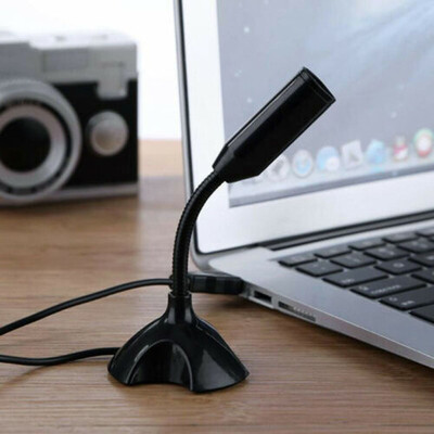 USB asztali mikrofon 3,5 mm-es PC laptop számítógép mikrofon játéktartozékokhoz