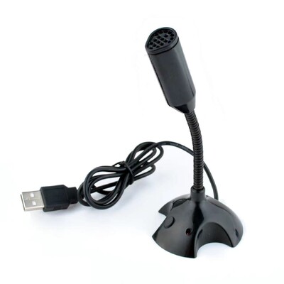 USB asztali mikrofon 3,5 mm-es PC laptop számítógép mikrofon játéktartozékokhoz