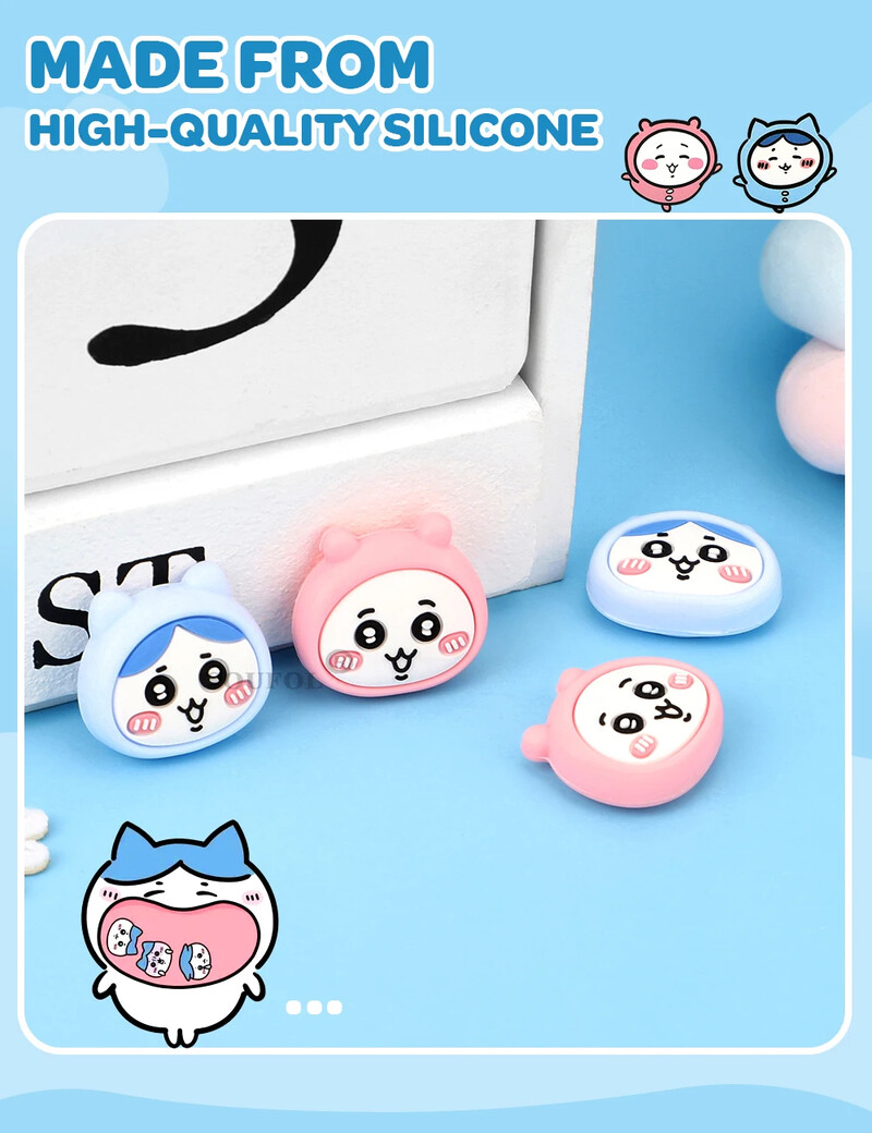 Szuper aranyos szilikon puha Joycon hüvelykujj bot markolat sapka Joystick fedél Switch Oled NS Lite Joycon vezérlő hüvelykujj tokjához