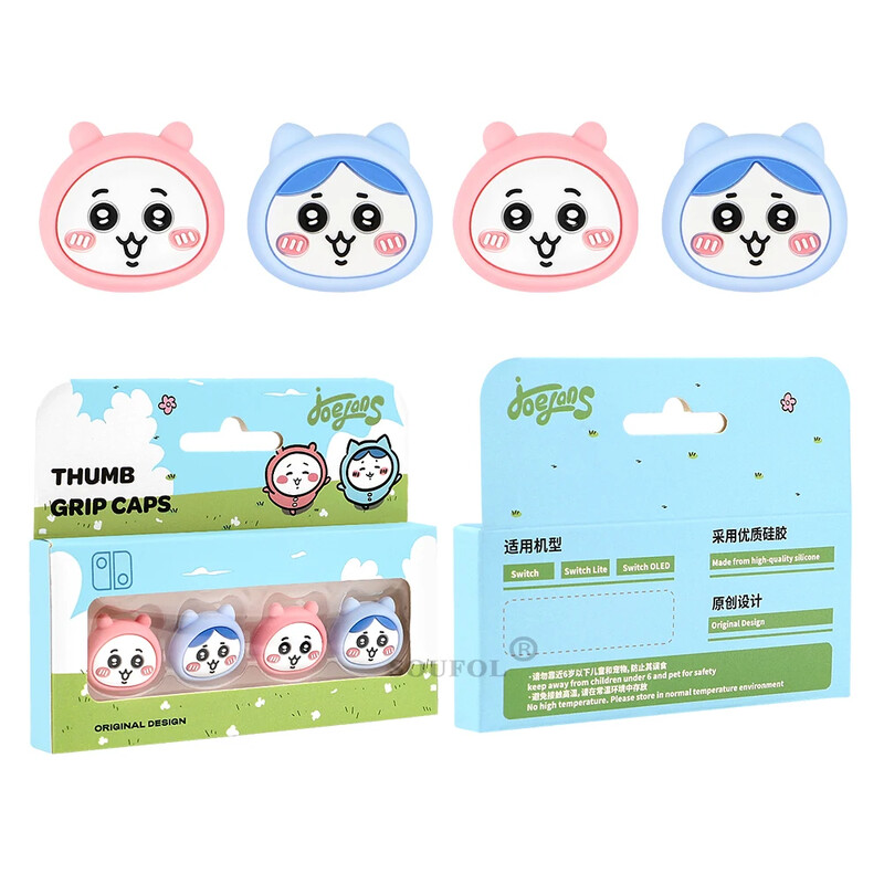 Szuper aranyos szilikon puha Joycon hüvelykujj bot markolat sapka Joystick fedél Switch Oled NS Lite Joycon vezérlő hüvelykujj tokjához