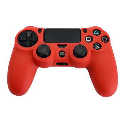 Husă de control de protecție din silicon moale pentru pielea controlerului Playstation 4 Carcasă pentru gamepad PS4 cu capace de prindere pentru joystick