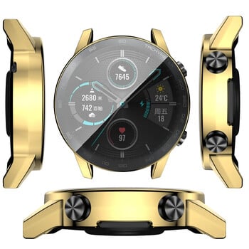 360 Full Cover мек TPU калъф за часовник за Honor Magic Watch 2 46 мм защитно покритие за броня за аксесоари Huawei Honor Magic2