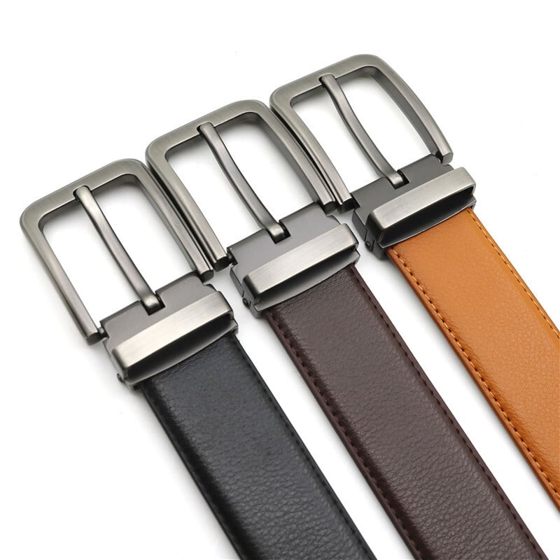 Natūralios odos diržas vyrams baltas mėlynas juodas 6 spalvų aukštos kokybės metalinis sagtis Džinsai Cowskin laisvalaikio diržai verslo juosmens juosta