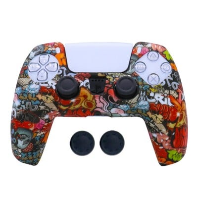 Silikónový ochranný kryt pre Playstation 5 PS5 Controller Joystick Príslušenstvo Protišmyková škrupina s krytkami na úchop Thumbstick