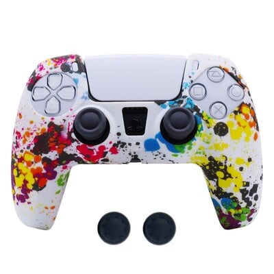 Silikónový ochranný kryt pre Playstation 5 PS5 Controller Joystick Príslušenstvo Protišmyková škrupina s krytkami na úchop Thumbstick