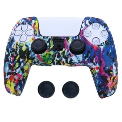 Silikónový ochranný kryt pre Playstation 5 PS5 Controller Joystick Príslušenstvo Protišmyková škrupina s krytkami na úchop Thumbstick