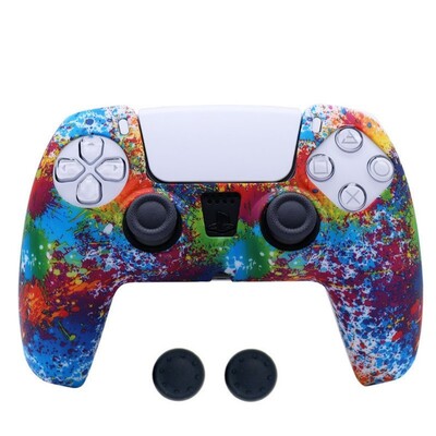 Silikónový ochranný kryt pre Playstation 5 PS5 Controller Joystick Príslušenstvo Protišmyková škrupina s krytkami na úchop Thumbstick