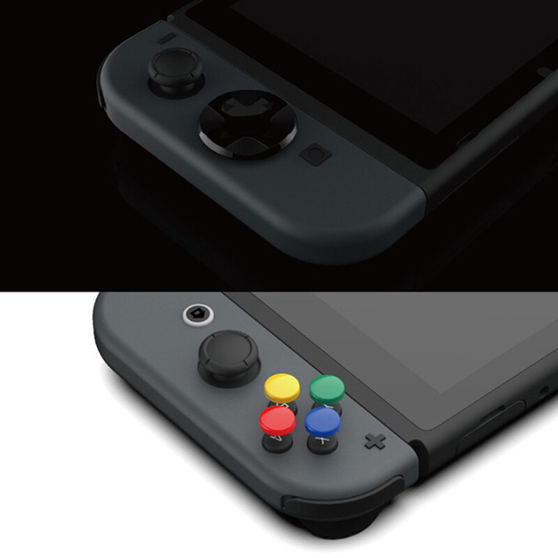 1 комплект изящен джойстик, защитна капачка за кобилицата, капак за захващане на палеца, калъф за бутони D-Pad за аксесоари за игрова конзола Switch Lite Joycon