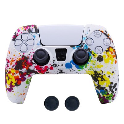 Silikónový protišmykový ochranný kryt proti pádu pre príslušenstvo ovládača Playstation 5 PS5 s krytom na rukoväť pre thumbstick