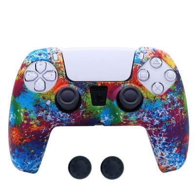 Silikónový protišmykový ochranný kryt proti pádu pre príslušenstvo ovládača Playstation 5 PS5 s krytom na rukoväť pre thumbstick