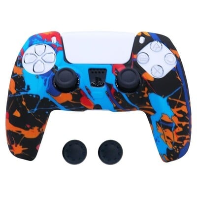 Silikónový protišmykový ochranný kryt proti pádu pre príslušenstvo ovládača Playstation 5 PS5 s krytom na rukoväť pre thumbstick