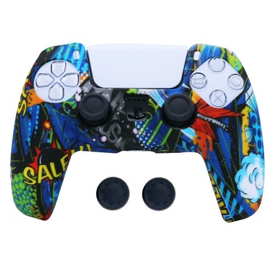 Silikónový protišmykový ochranný kryt proti pádu pre príslušenstvo ovládača Playstation 5 PS5 s krytom na rukoväť pre thumbstick