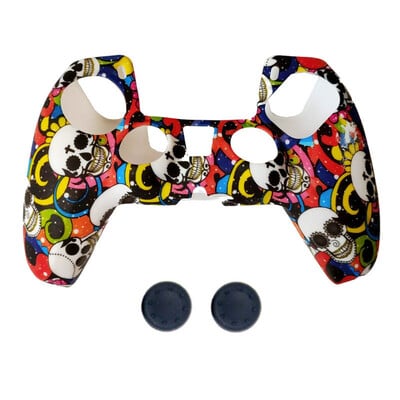 Silikónový protišmykový ochranný kryt proti pádu pre príslušenstvo ovládača Playstation 5 PS5 s krytom na rukoväť pre thumbstick